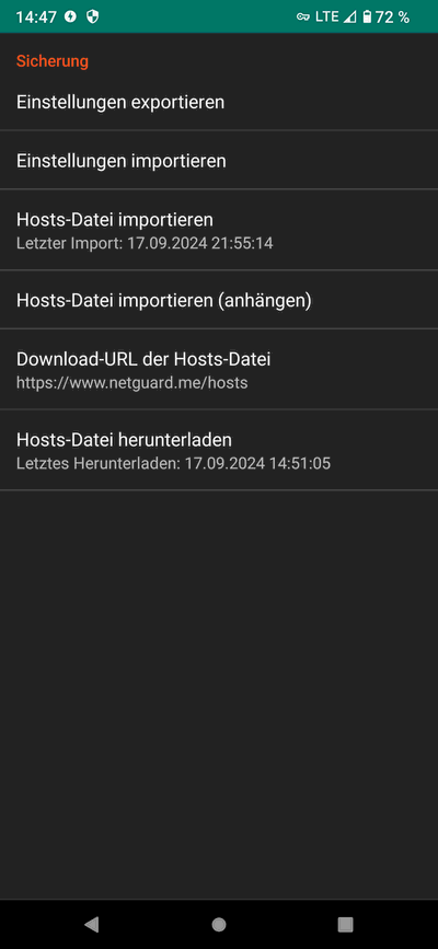 Sicherung